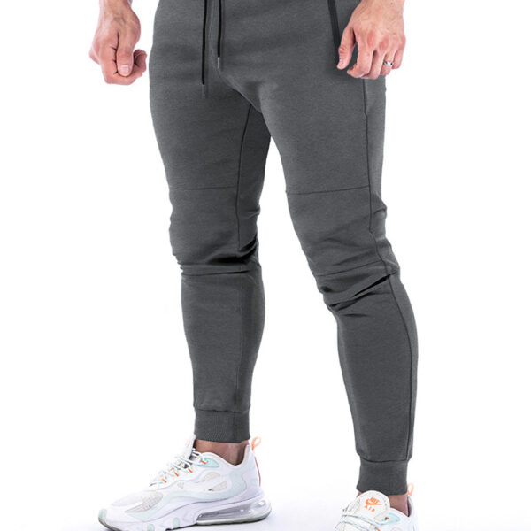 Men's fitness sports back hanging towel feet training pants